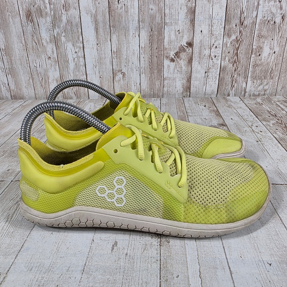 Vivobarefoot Primus Lite Womens Lime Yellow Minimalist Running Shoes Sneakers